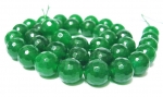 Jade Smaragd 10 mm  Grün Edelstein Strang